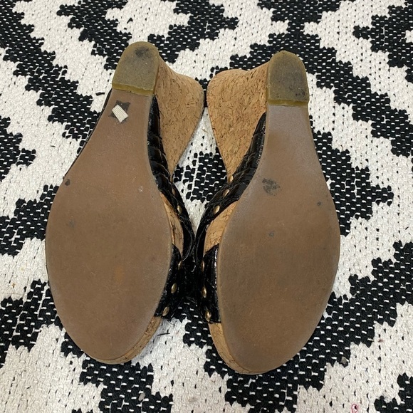 Steve Madden 90’s cork wedges with bow detail size 8 - Picture 9 of 10